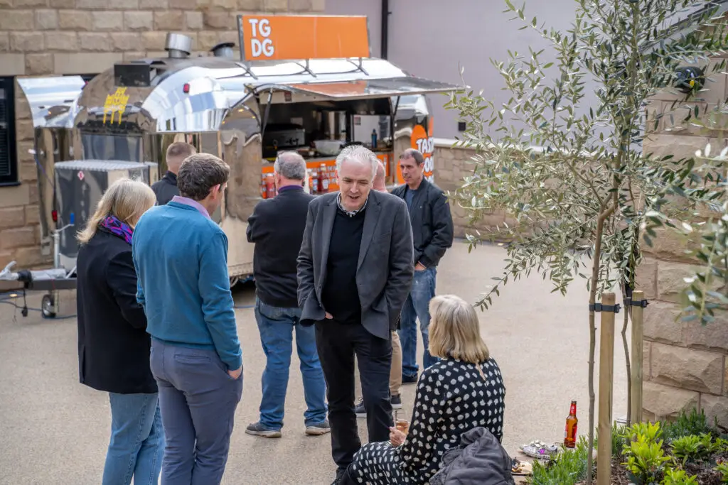 Contractors party at Gateway House to celebrate the completion of Casamia Homes' first project